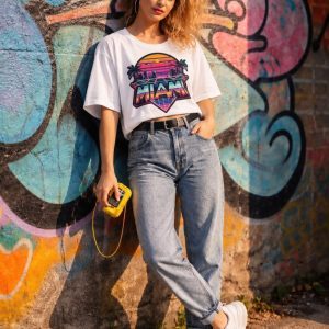 Camiseta Over Miami 80 Offwhite